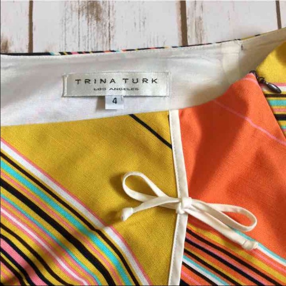TRINA TURK Colorful Mock Wrap Mini Skirt - Picture 3 of 4